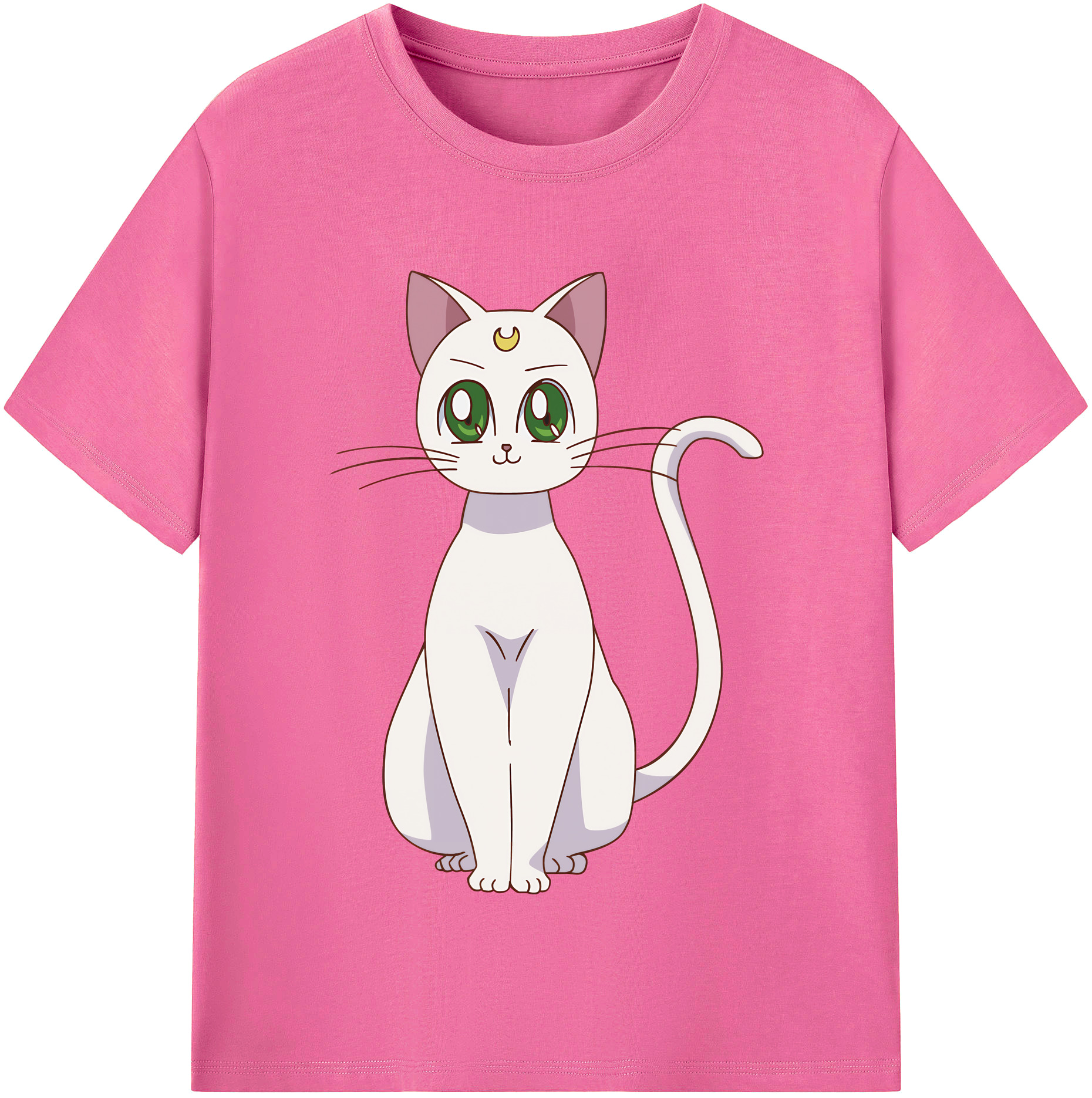 （画像用） 美少女戦士セーラームーン Sailor Moon レディースカジュアルプリントTシャツ（綿100％）